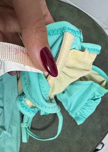 Turkuaz İpli Kadın Bikini - Görsel 3