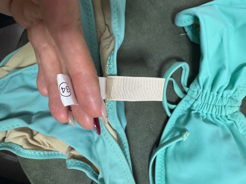 Turkuaz İpli Kadın Bikini - Görsel 2