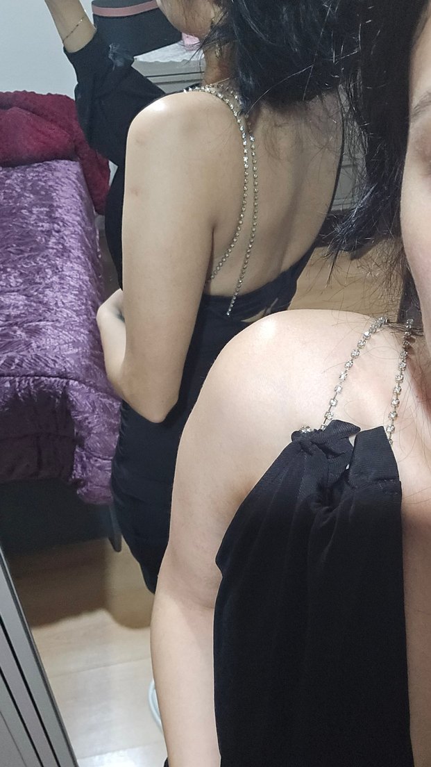 Siyah Drapeli V Yakalı Midi Abiye Elbise - Görsel 2