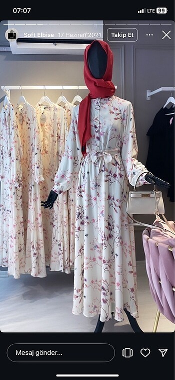 40 Beden SAMA COLLECTİON SOFT ELBİSE