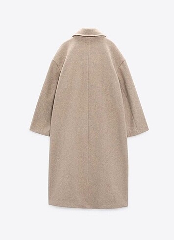 xs Beden Zara oversize kaban bej rengi