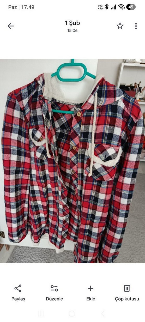 Renkli Bağcıklı bayan Gömlek - Görsel 2