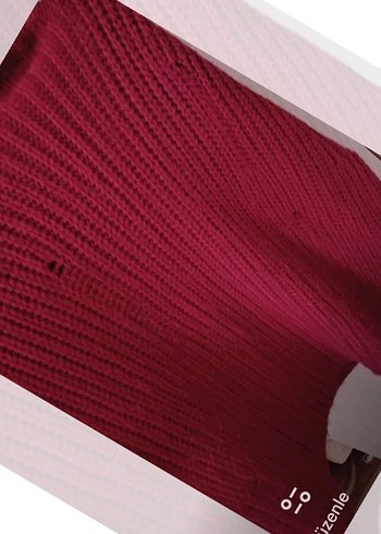 Bordo Kadın Triko Balıkçı Yaka Kazak - Görsel 3