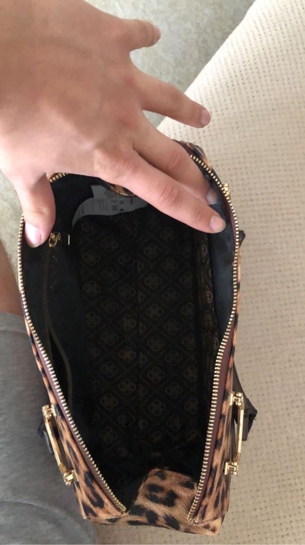 Seçil Leopar Desenli Deri Kadın Çanta - Görsel 3