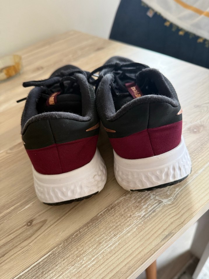 Kadın Gri Yüksek Topuklu Bağcıklı Spor Ayakkabı - Görsel 5