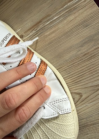 Kadın Beyaz Çizgili Bağcıklı Spor Ayakkabı - Görsel 8