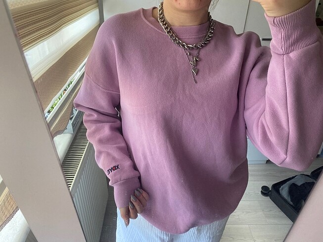 bisiklet yaka sweat