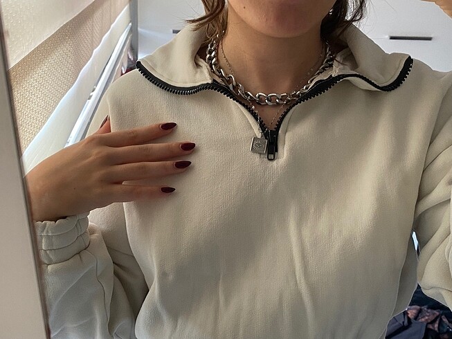 fermuar detaylı sweat