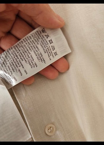 40 Beden Bej Keten Salaş Gömlek