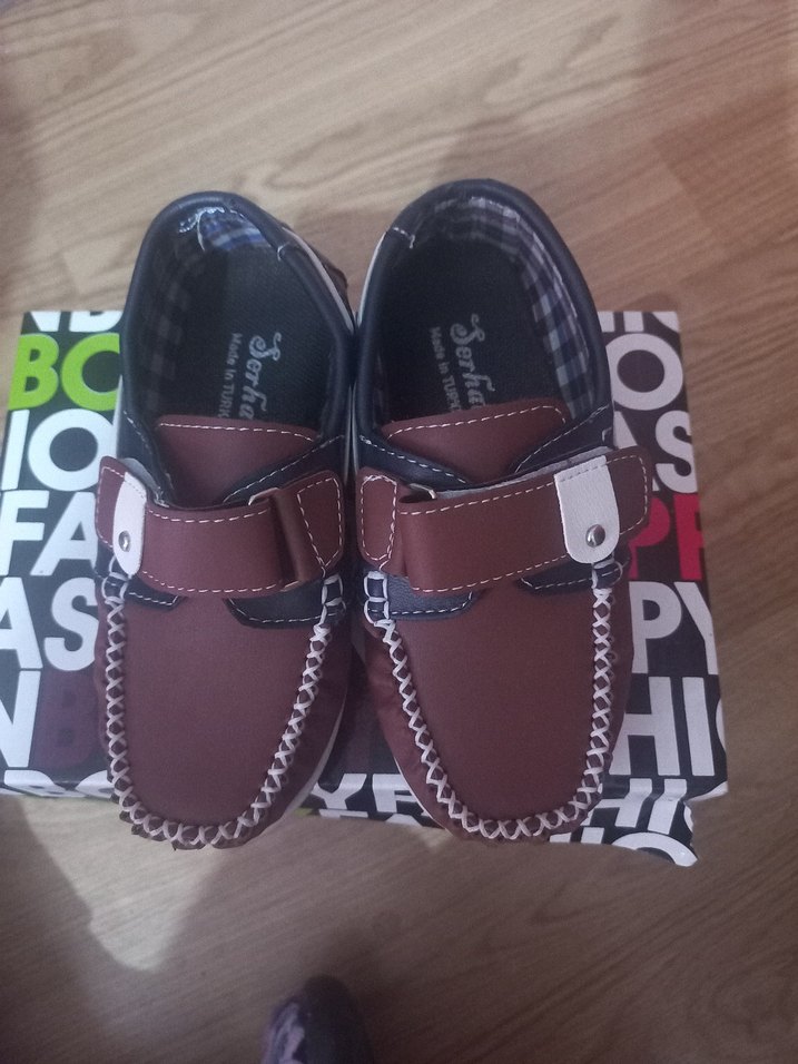 Kahverengi Erkek Çocuk Tokalı Günlük Ayakkabı - Görsel 2