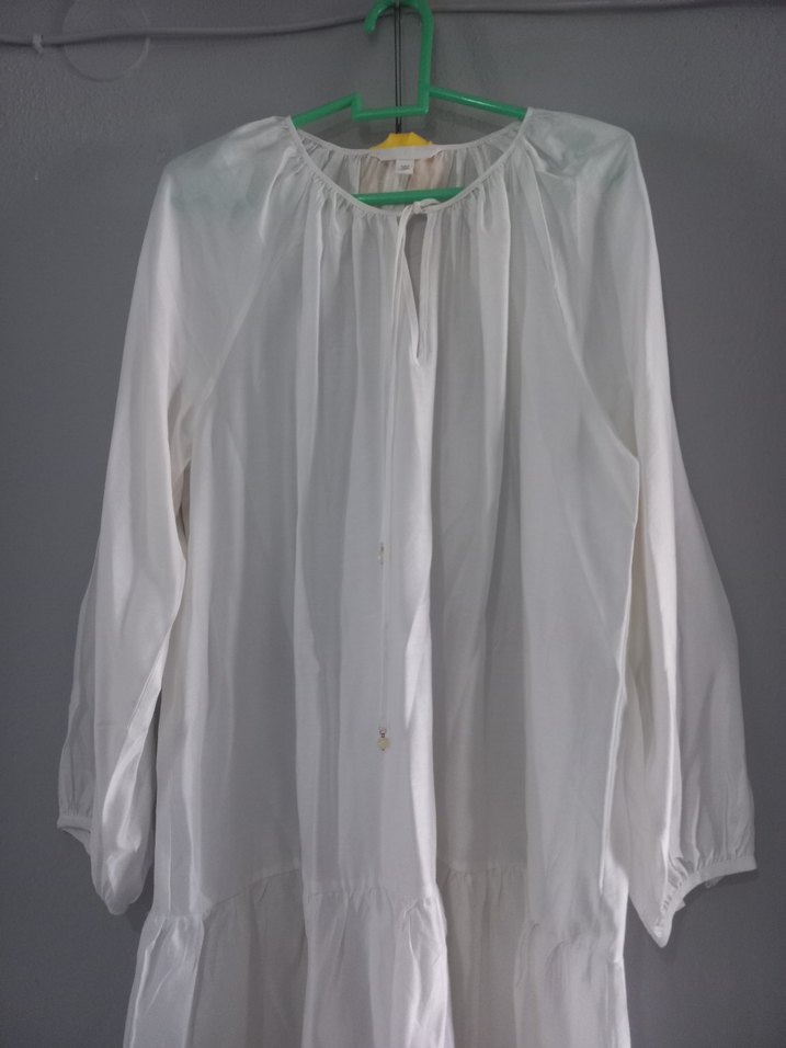 Beyaz Uzun Kollu Salaş - Görsel 2