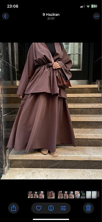 Kahverengi kimono