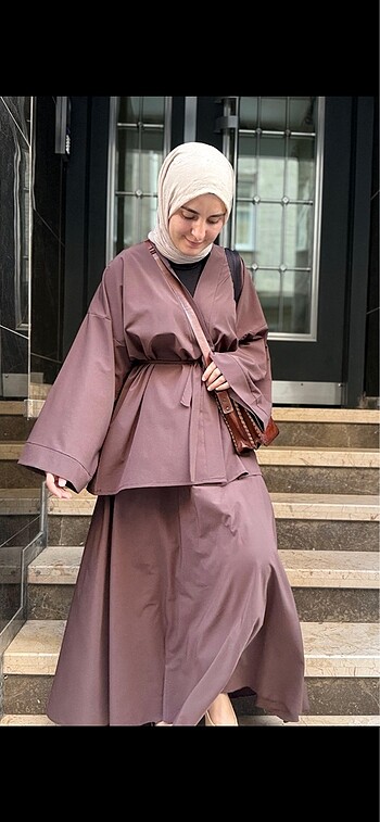 m Beden Kahverengi kimono