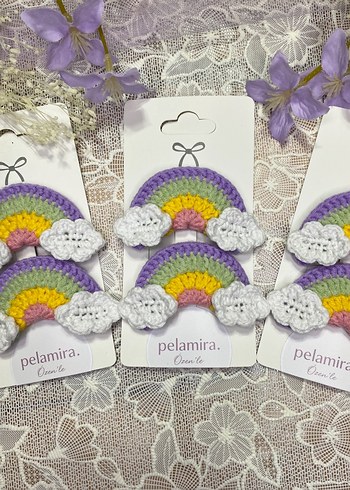 Pelamira Pastel Renkli Bohem Çocuk Saç Tokası - Görsel 2