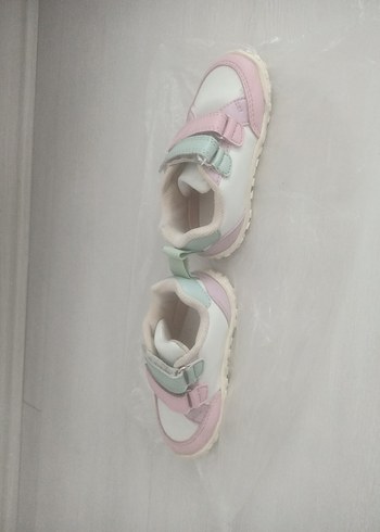 Kız Çocuk Pembe Spor Ayakkabı Velcro - Görsel 3