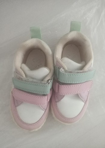 Kız Çocuk Pembe Spor Ayakkabı Velcro - Görsel 2