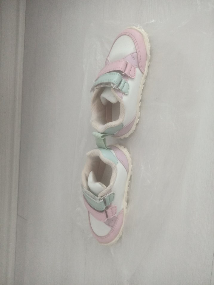 Kız Çocuk Pembe Spor Ayakkabı Velcro - Görsel 3