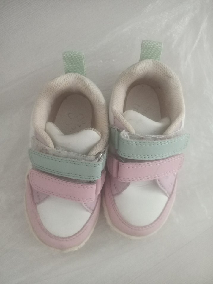 Kız Çocuk Pembe Spor Ayakkabı Velcro - Görsel 2