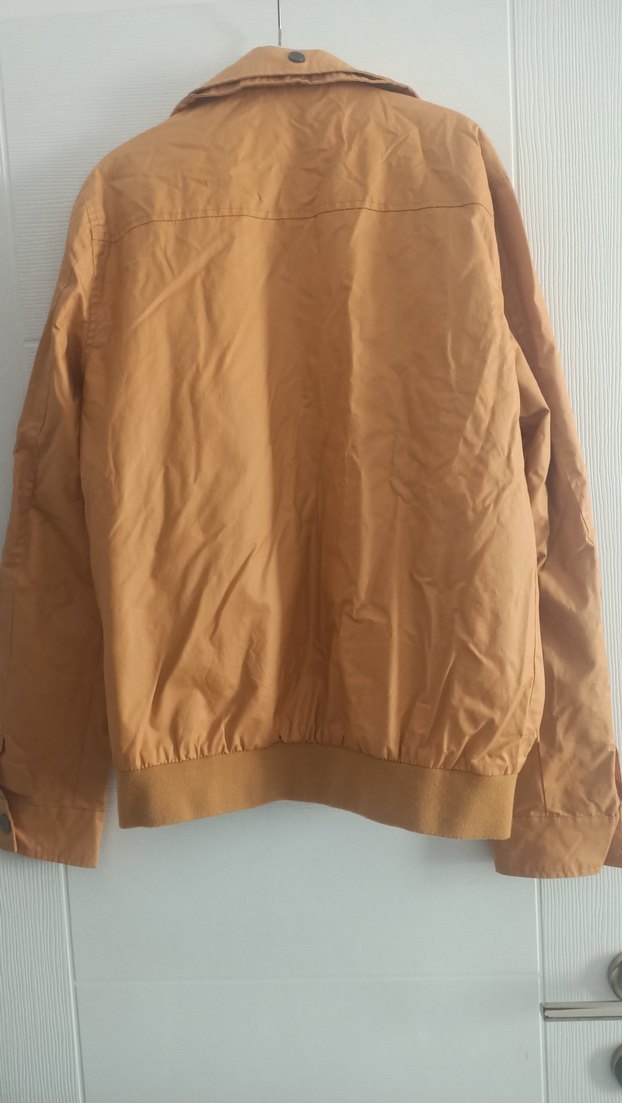 Hardal rengi Mudo Erkek Kemerli Ceket - Görsel 4