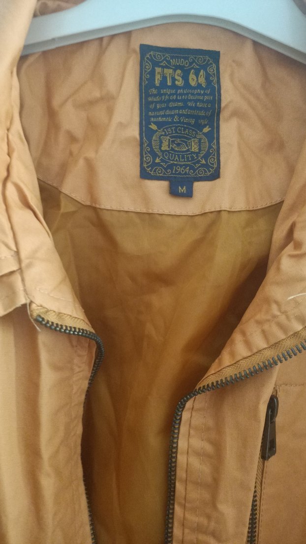 Hardal rengi Mudo Erkek Kemerli Ceket - Görsel 2