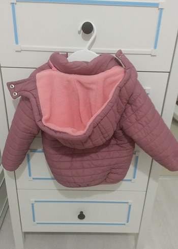 Kız Çocuk 2 yaş Pudra Fermuarlı Mont - Görsel 2