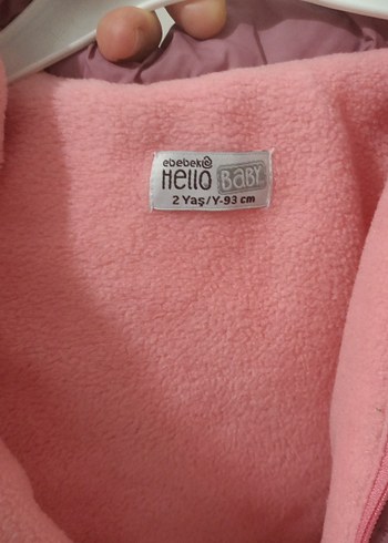 Kız Çocuk 2 yaş Pudra Fermuarlı Mont - Görsel 4