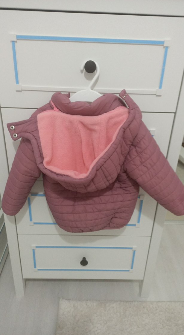 Kız Çocuk 2 yaş Pudra Fermuarlı Mont - Görsel 2