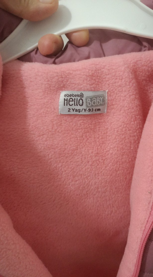 Kız Çocuk 2 yaş Pudra Fermuarlı Mont - Görsel 4