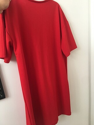 Defacto Kırmızı rahat elbise