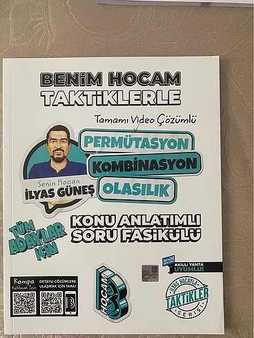 Benim hocam Taktiklerle Permütasyon Kombinasyon Olasılık soru fa
