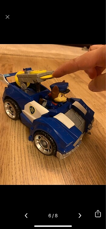 Paw Patrol Chase Donusebilen Polis Araci