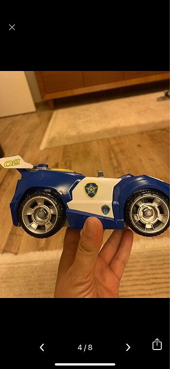  Beden Renk Paw Patrol Chase Donusebilen Polis Araci