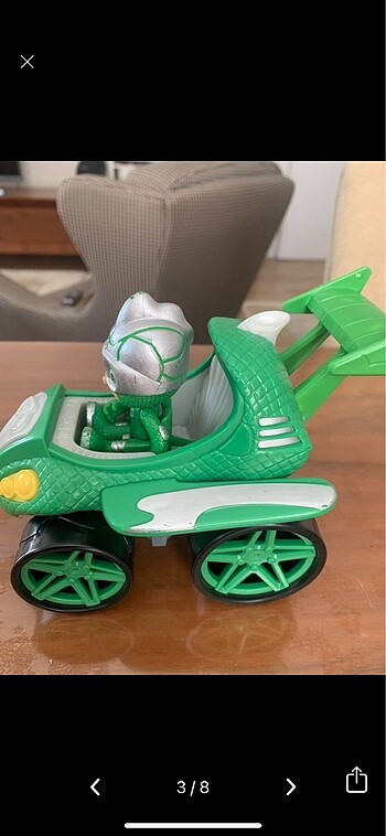  Beden Pijamaskeliler (Pjmasks) Kertenkele Arac