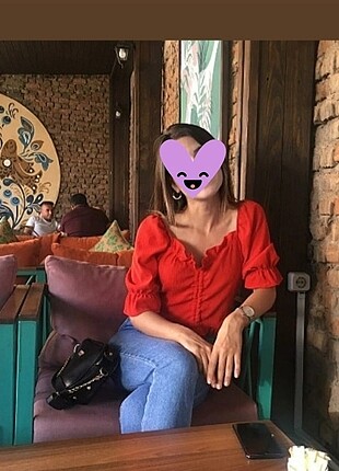 Kırmızı bluz