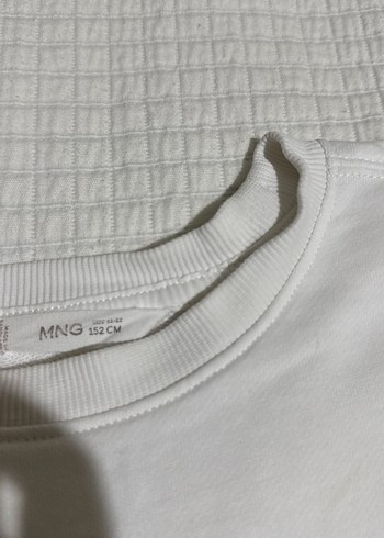 Mango kids Beyaz Chicago Baskılı erkek çocuk Sweatshirt - Görsel 2