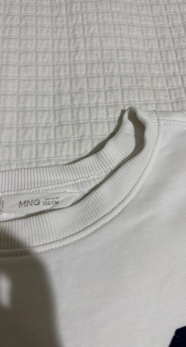 Mango kids Beyaz Chicago Baskılı erkek çocuk Sweatshirt - Görsel 2