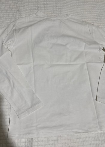 Beyaz Uzun Kollu Erkek Tişört - Görsel 5