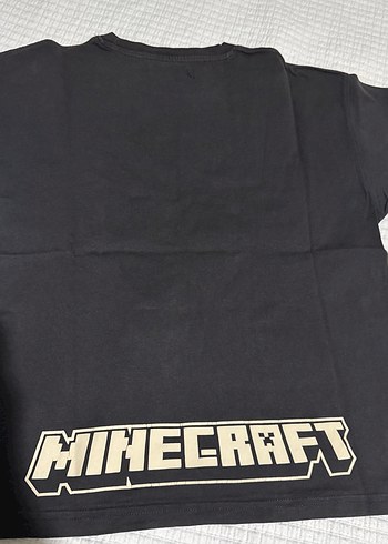 Zara Minecraft Baskılı Siyah Erkek T-shirt 9-10 yaş - Görsel 5