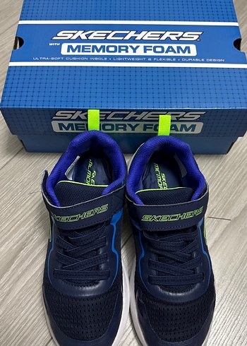 Skechers Erkek Çocuk Mavi Spor Ayakkabı - Görsel 7