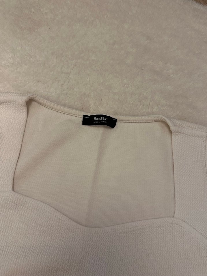 Uzun Kollu Beyaz Kadın Bluz - Görsel 3