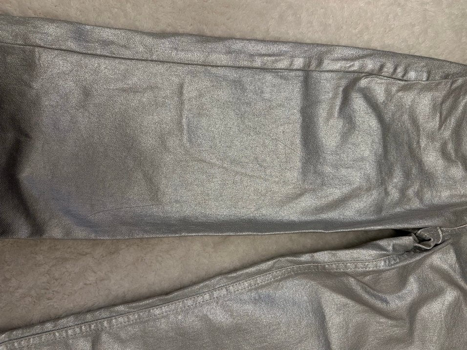 Metalik Düz Paça Pantolon - Görsel 5