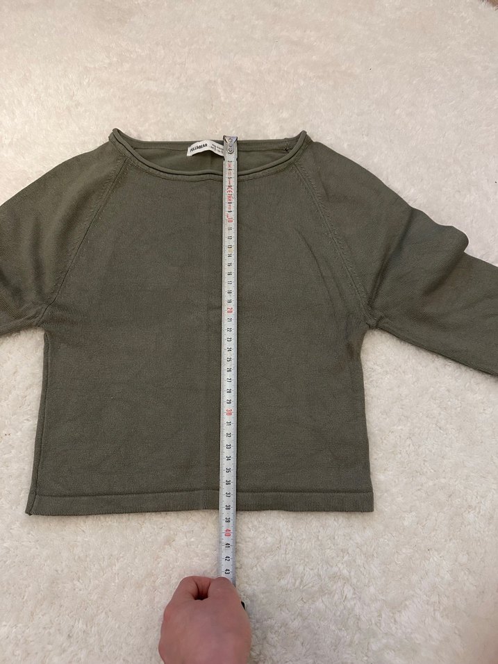 Yelil Keten Kadın Uzun Kollu Kazak - Görsel 4