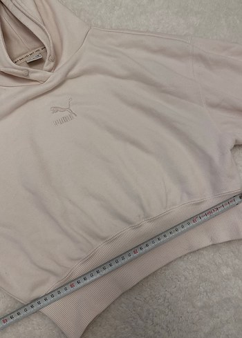 Bej Kadın Kapüşonlu Sweatshirt - Görsel 4