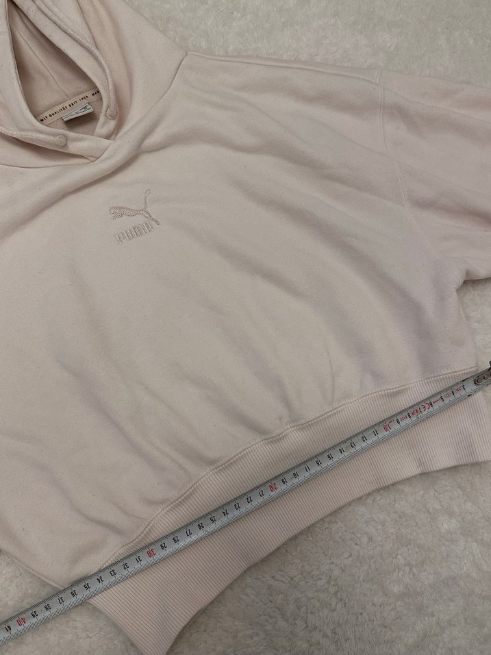 Bej Kadın Kapüşonlu Sweatshirt - Görsel 4