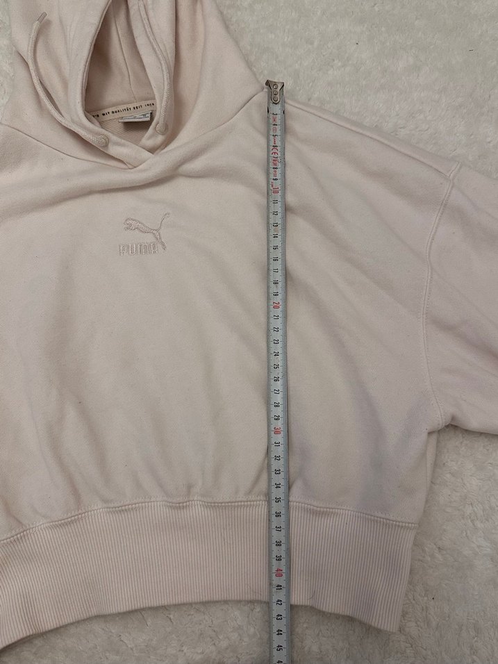 Bej Kadın Kapüşonlu Sweatshirt - Görsel 3