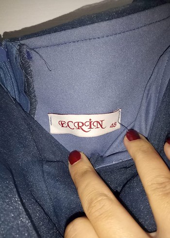 48 Beden lacivert Renk Lacivert Uzun Abiye Elbise