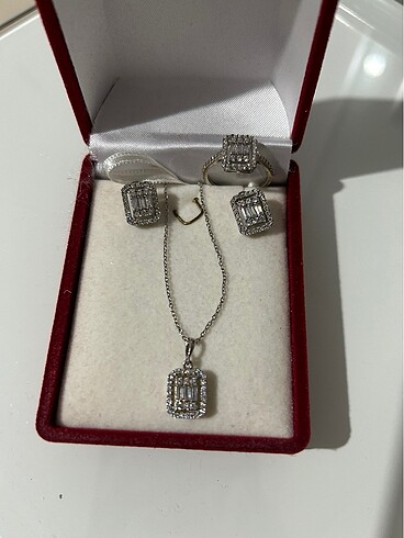 Gümüş baget set
