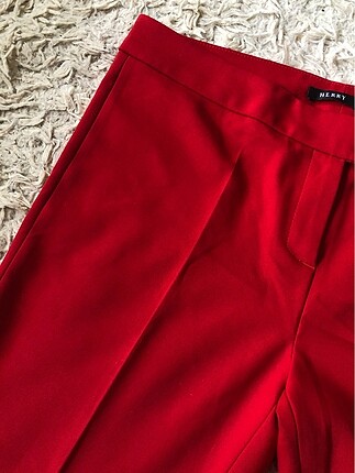 42 Beden kırmızı Renk Kumaş pantolon