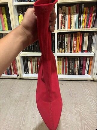 38 Beden kırmızı Renk Çorap çizme