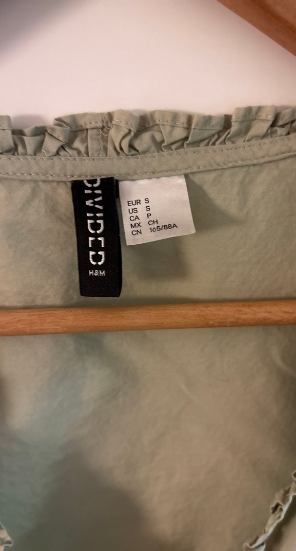 Nakışlı Kısa Keten Bluz, Düğmeli, Straplez - Görsel 2